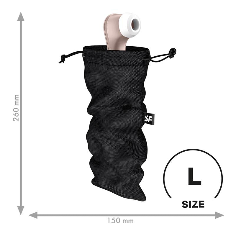 SATISFYER BOLSA DE ALMACENAJE TREASURE BAG TALLA L NEGRO