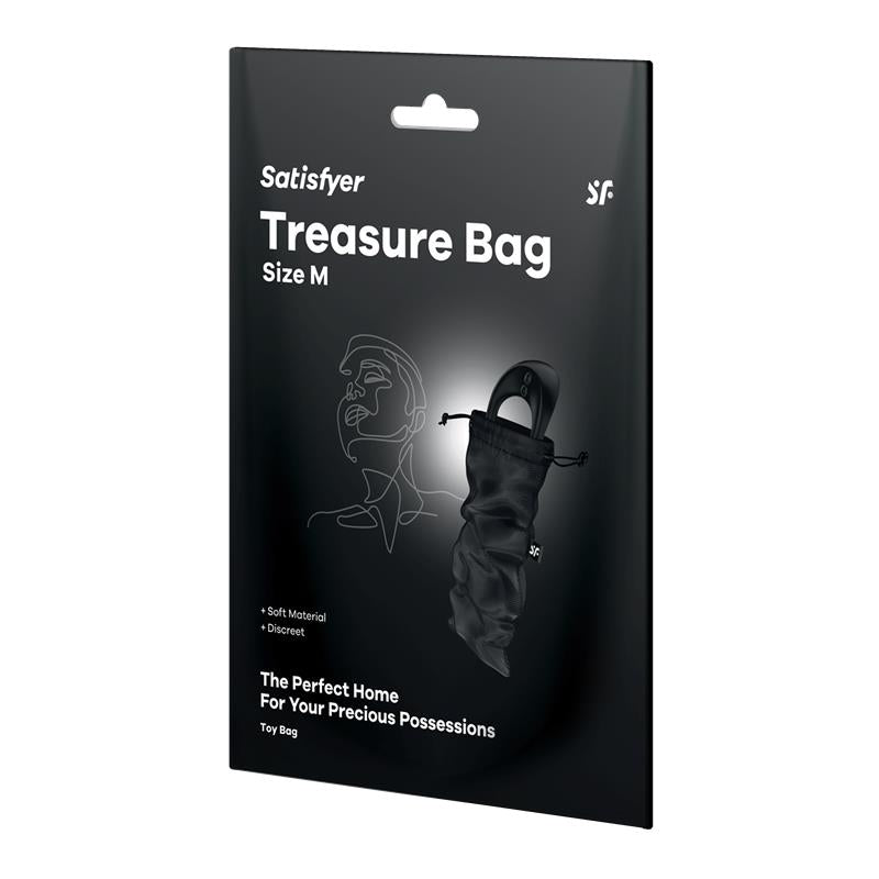 SATISFYER BOLSA DE ALMACENAJE TREASURE BAG TALLA M NEGRO