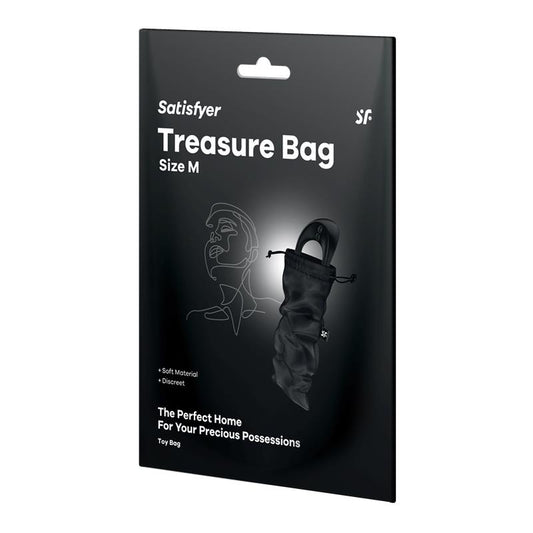 SATISFYER BOLSA DE ALMACENAJE TREASURE BAG TALLA M NEGRO