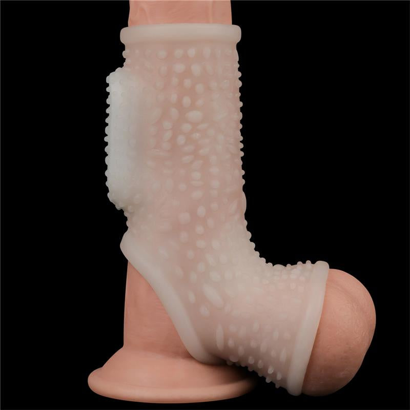 FUNDA EL PENE Y TESTÍCULOS CON VIBRACIÓN DRIP KNIGHTS