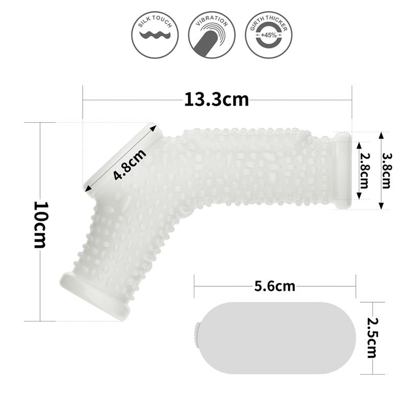 FUNDA EL PENE Y TESTÍCULOS CON VIBRACIÓN DRIP KNIGHTS