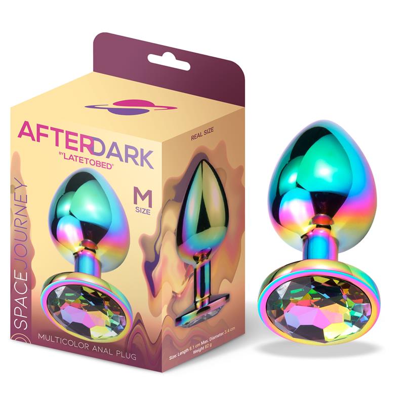 PLUG ANAL MULTICOLOR Y JOYA TALLA M