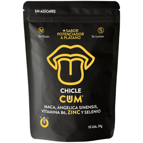 CHICLES AUMENTADOR DE EYACULACION & SABOR A PLATANO DEL SEMEN 10 UNIDADES