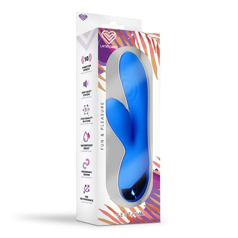 VIBRADOR USB AZUL