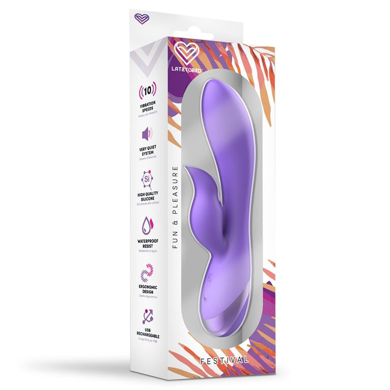VIBRADOR ENGAR USB PÚRPURA