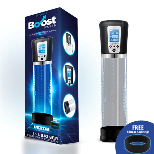 BOMBA AUTOMÁTICA PARA EL PENE CON PANTALLA LCD PSX08 USB