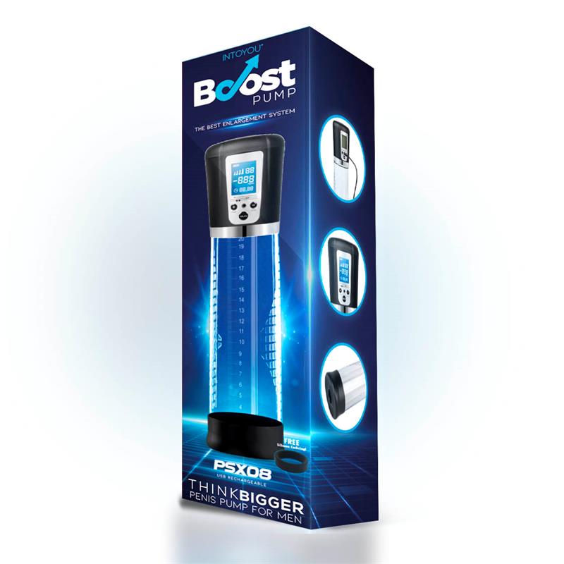 BOMBA AUTOMÁTICA PARA EL PENE CON PANTALLA LCD PSX08 USB