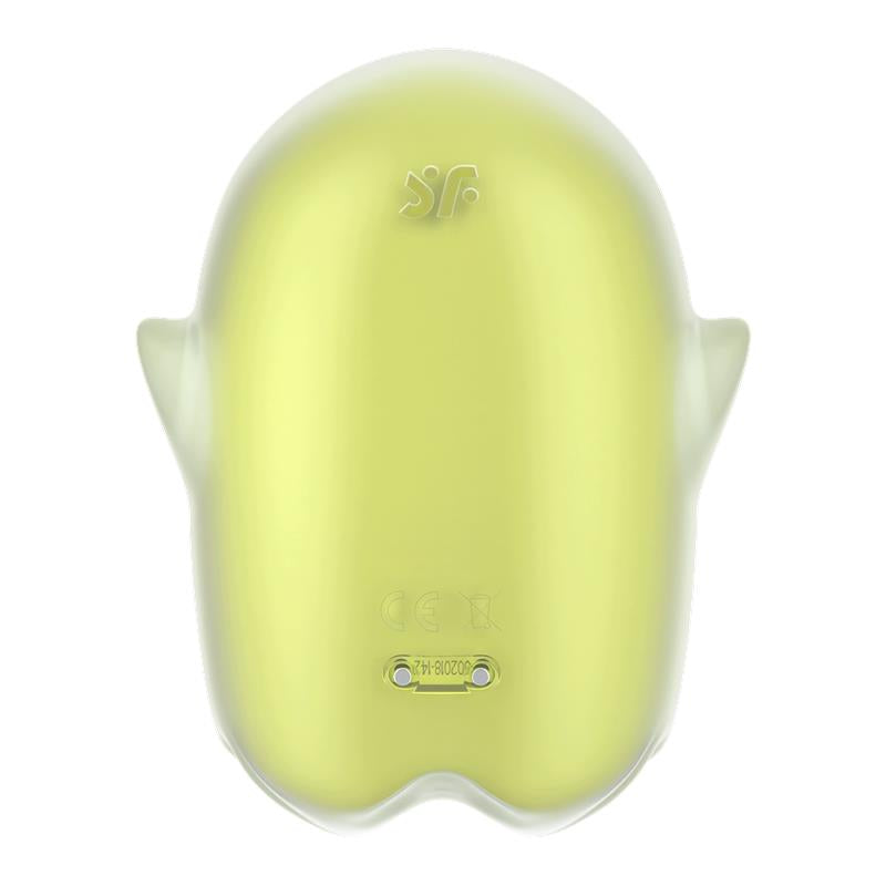 SATISFYER GLOWING GHOST SUCCIONADOR BRILLA EN LA OSCURIDAD AMARILLO