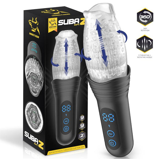 MASTURBADOR MASCULINO CON THRUSTING Y ROTACIÓN 360º