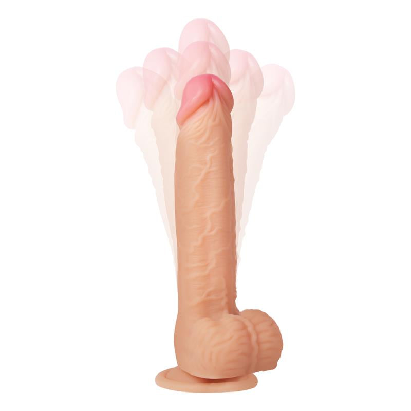 DILDO REALISTA VIBRACIÓN, MOVIMIENTO ONDULANTE, 360º Y TELESCÓPICO CONTROL REMOTO USB