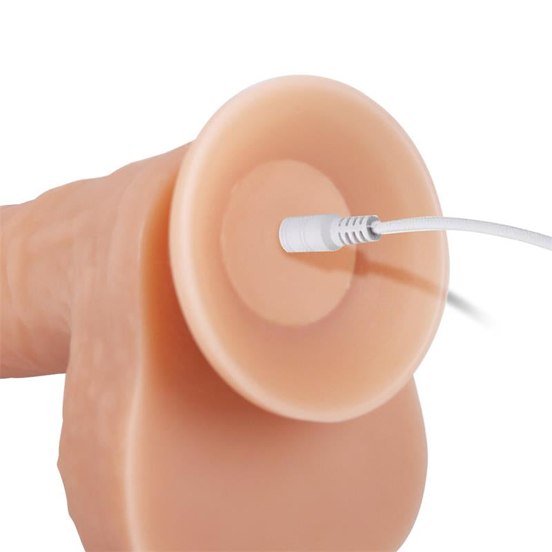 DILDO REALISTA VIBRACIÓN, MOVIMIENTO ONDULANTE, 360º Y TELESCÓPICO CONTROL REMOTO USB