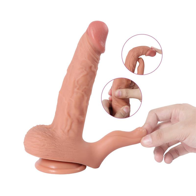 DILDO CON 20 MODOS DE VIBRACIÓN Y ESTIMULADOR DE CLÍTORIS