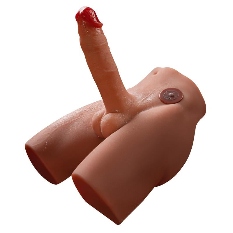 MASTURBADOR CON DILDO Y ANO CON VIBRACIÓN Y THRUSTING
