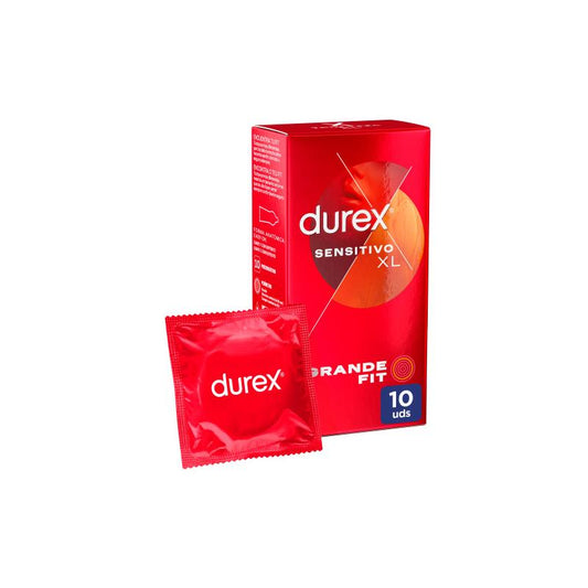 DUREX PRESERVATIVOS SENTITIVO XL 10 UNIDADES