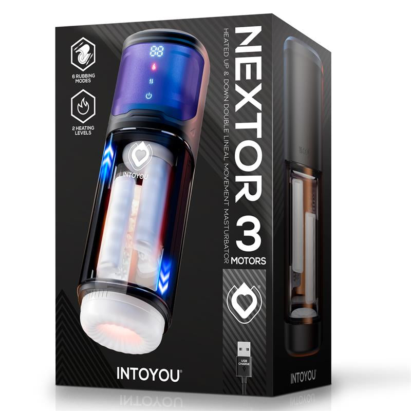 INTOYOU NEXTOR MASTURBADOR AUTOMÁTICO AVANZADO, FUNCIÓN FRICCIÓN Y CALOR