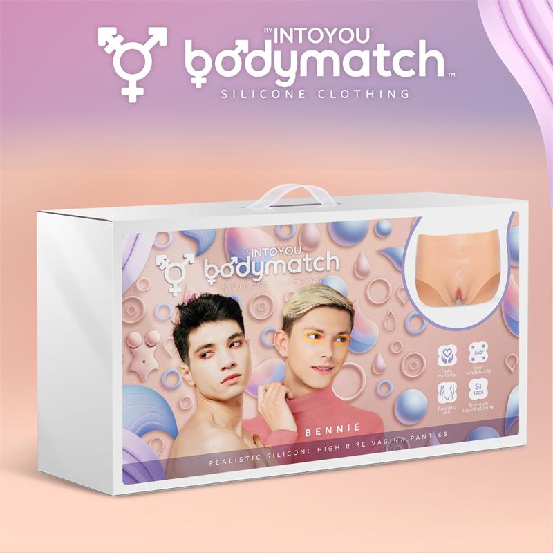 BODYMATCH BENNIE BRAGUITA VAGINA Y ANO REALISTA SILICONA LÍQUIDA TALLA M