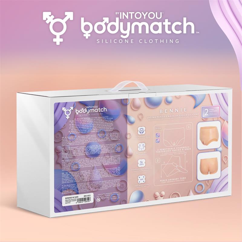 BODYMATCH BENNIE BRAGUITA VAGINA Y ANO REALISTA SILICONA LÍQUIDA TALLA M