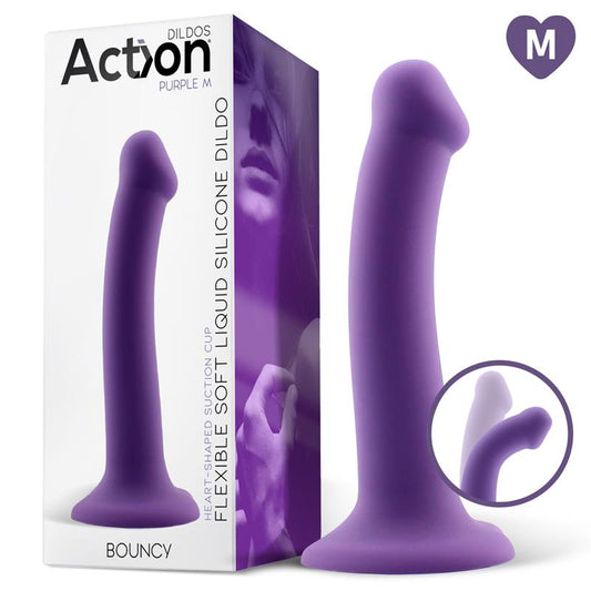 CONSOLADOR SILICONA LÍQUIDA HIPER FLEXIBLE 7" - 18 CM TALLA M PÚRPURA