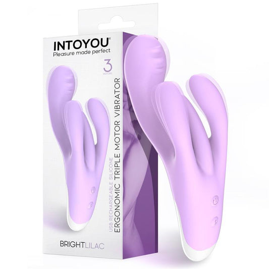 VIBRADOR TRIPLE MOTOR ERGONOMICO USB SILICONA