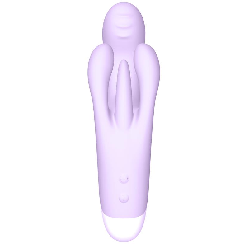 VIBRADOR TRIPLE MOTOR ERGONOMICO USB SILICONA