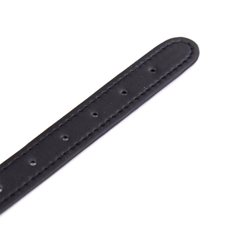 BDSM LINE Collar con Pinchos Ajustable 43 cm Negro