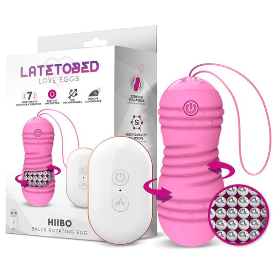 Huevo vibrador con rotacion control remoto