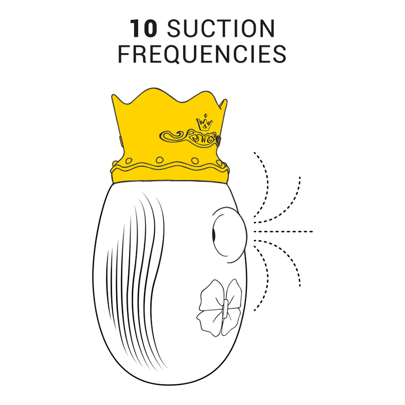 ESTIMULADOR CLITORIS 10 MODOS DE SUCCIÓN Y LICKING - AZUL