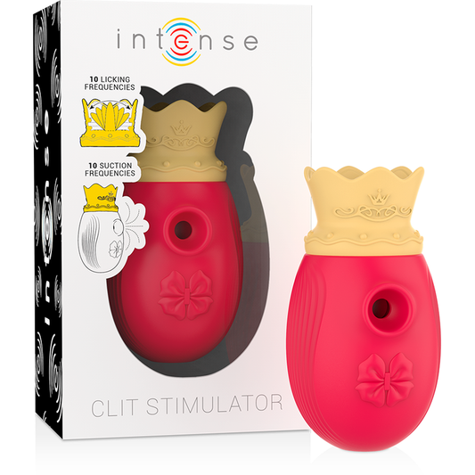 ESTIMULADOR CLITORIS 10 MODOS DE SUCCIÓN Y LICKING - ROJO
