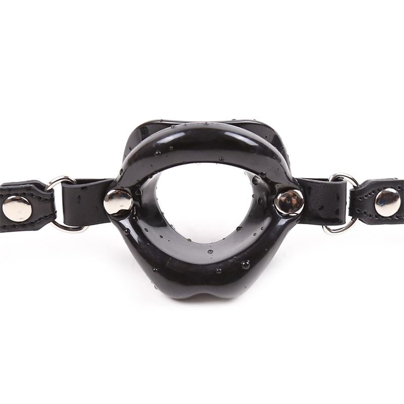 BDSM LINE MORDAZA FORMA DE BOCA NEGRO