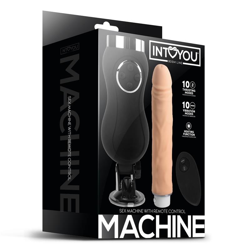BDSM LINE SEX MACHINE VIBRACIÓN, THRUSTING Y CALOR CONTROL REMOTO USB