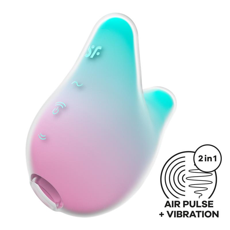 SATISFYER Succionador de Clítoris Mermaid Vibes Menta y Rosa