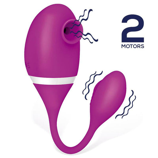 vibrador anal con succionador de clitoris
