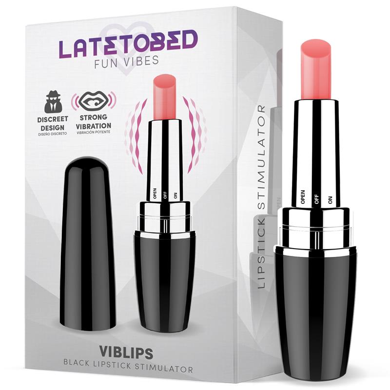 VIBRADOR ESTIMULADOR PINTALABIOS NEGRO