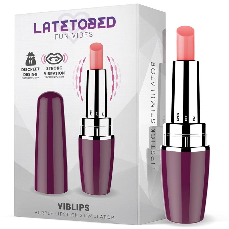 VIBRADOR ESTIMULADOR PINTALABIOS PÚRPURA