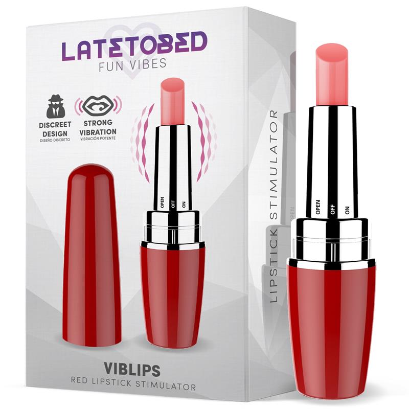 VIBRADOR ESTIMULADOR PINTALABIOS ROJO