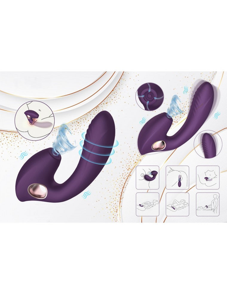 Vibrador con succionador de clitoris