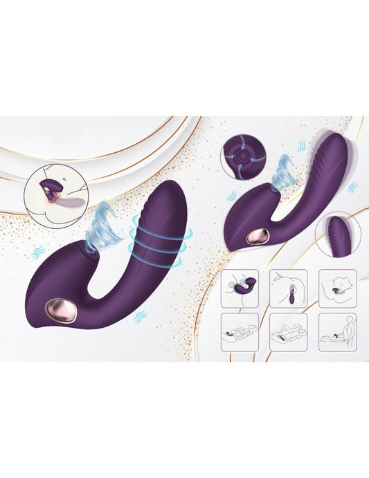 Vibrador con succionador de clitoris