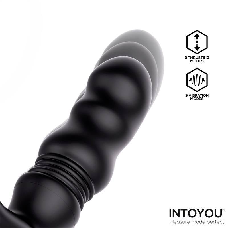 Masajeador Prostático con Vibración, Thrusting y Control Remoto